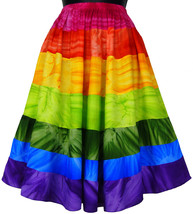Rainbow Tie-Dyed Festive Skirt - £15.71 GBP