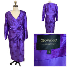 Giovanna Signature Suit Collection Plus Size Lavender, 2 Piece Ruffle De... - $39.95