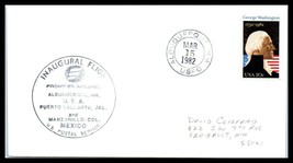 1982 US Cover-1st Flight Frontier Air Albuquerque, NM /Puerto Vallarta Mexico L7 - £2.34 GBP