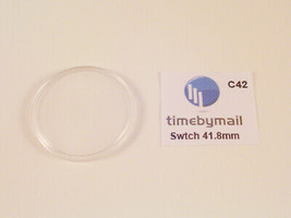 For SWATCH Watch Replacement Plexi-Glass Crystal 41.8mm No Date Spare Part C42 - £9.90 GBP