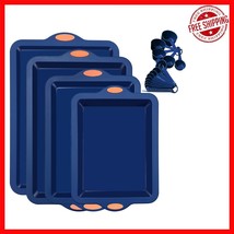 Silicone Nonstick Baking Pans - Navy Blue 4-Piece Set with Metal Support... - $1,003.46 MXN