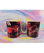 Set of 2 Dale Earnhardt Jr. NASCAR Red Coffee Mugs #8 Bud Car - $21.00 CAD