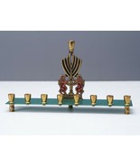 Vintage Brass Hakuli Menorah Chanukkah Hanukkah Judaica Made In Israel - $66.39