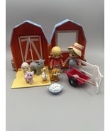 Precious Moments Farm Playset Barn Figures Animals Accessories 2002 PMI - $23.99