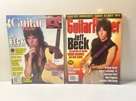 Guitar Player SET 2 Mags Jeff Beck 1985 2000 Record Insert Raybeats Paul... - $29.67