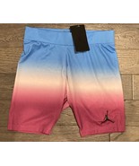 NWT Nike Girls Large 12-13 Air Jordan Jumpman Poly Athletic Shorts Pink ... - £13.66 GBP