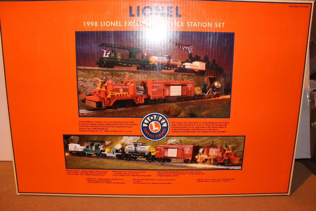 Primary image for LIONEL 21753 - 1998 SERVICE STATION EXCLUSIVE FIRE RESCUE SET- BOXED- 0/027- SH