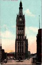 City Hall Building Milwaukee Wisconsin Vintage Postcard - £5.87 GBP