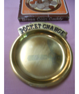 NIB- Brass COIN CADDY &quot;Pocket Change&quot; - £7.46 GBP