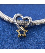Sterling silver and 14k Gold-plated Lucky Star &amp; Heart Charm 763513C00 - $24.55 CAD