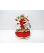 Wallace Berrie &amp; Company 4536 A Christmas Wish Ceramic Christmas Figurine - £8.63 GBP