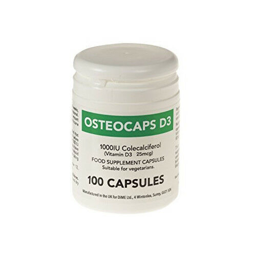 Osteocaps Vitamin D3 Colecalciferol Supplement 1000iu x 100 Capsules - $10.34