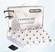 Cupping Therapy Set 24pcs Large Size V2.0 for Women Men Vacuum Cup for Body Musc - £38.79 GBP