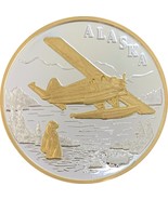 Alaska Mint Dehaviland Beaver  Aviation Gold Silver Medallion Proof 1Oz - £117.72 GBP