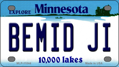 Bemid Ji Minnesota State Novelty Mini Metal License Plate Tag - $14.95