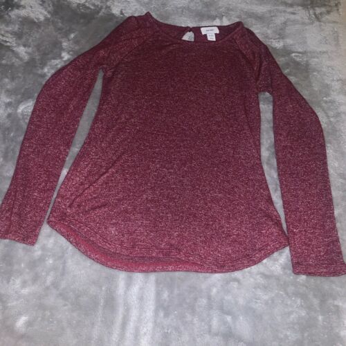 Girls Size XL 14 Old Navy Light Weight Burgundy Maroon Sweater EUC - £11.95 GBP
