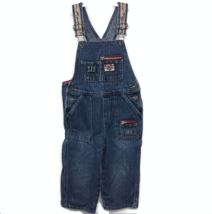 Rare Radio Flyer Toddler Boy Girl Jeans Bib Long Overalls Wagon Details ... - $23.95