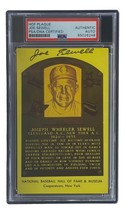 Joe Sewell Signé 4x6 Cleveland Hall Of Fame Plaque Carte PSA / DNA 85026248 - £60.95 GBP