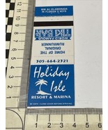 Matchbook Cover  Holiday Isle  Resort &amp; Marina  In Islamorada Florida Ke... - €10,78 EUR