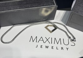 925 Sterling Silver 4mm Round Fancy Franco Link Chain 22&quot; - $395.98