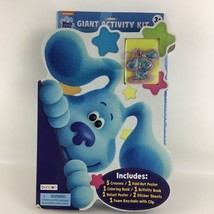 Blue&#39;s Clues Giant Activity Kit Poster Book Keychain Crayons Nickelodeon... - $23.71