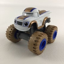 Blaze And The Monster Machines Darington Gold White &amp; Blue Variant Die Cast 2014 - $15.95