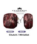 ? CUOIERIA FIORENTINA Rose ➕? WRISTLET HANDBAG Leather MAKEUP BAG  - $1,822.34 MXN
