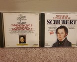 Lotto di 2 CD di Schubert: Sinfonia n. 8 &quot;Incompiuta&quot; e Maestri di music... - $8.55
