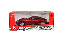 2019 Ferrari Roma (Type F169) - 1/24 Scale Diecast Model by Bburago - RED - Box - $38.60