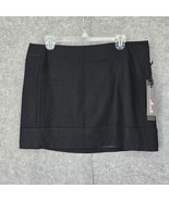 Willi Smith Skirt Women Size 12 Black Wool Blend 15 1/2&quot; Long Mini Back ... - $18.32