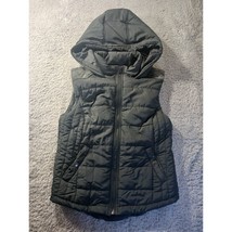 Aeropostale Quilted Puffer Vest Hooded Zip Vest Outerwear Womens M Gorpcore - £11.05 GBP