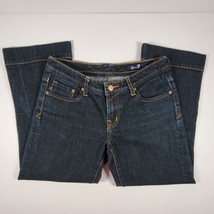 Seven7 Jeans Womens 27 Capri Dark wash Blue Stretch Denim Mid Rise Excel... - £15.68 GBP