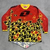 ONE INDUSTRIES Shirt Youth Large CARBON HYPNO Red Yellow JERSEY MX ATV BMX - $18.05