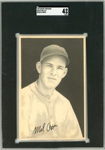 1939 Goudey Premiums Mel Ott #R303-B Black &amp; White SGC 4 P1371 - £240.63 GBP