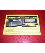 DISCWASHER GUIDE TO VIDEO CARE (4 PAGE GUIDE) - $111.27 MXN