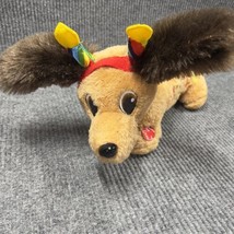 Dan Dee 18in Dachshund Wiener Dog Plush Embroidered Eyes Sings “Happy Birthday” - £18.37 GBP