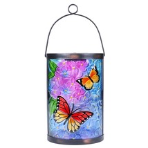 Hanging Solar Lantern Outdoor Waterproof Led Solar Lights Butterfly Decorative S - £40.08 GBP