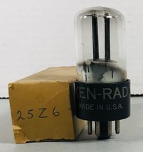 25Z6 KEN-RAD Electronic Vacuum Tube - Made in USA - Tested Good - £14.65 GBP