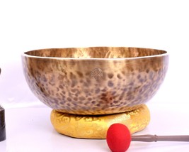   20 in Big Full Moon Bowl-Handmade Singing Bowl-Deep Vibration Bowl-Sound Heali - £902.85 GBP