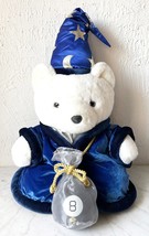 Dayton Hudson 1999 Santa Bear Wizard White Plush Blue Velvet Robe Magic 8-Ball - £37.81 GBP