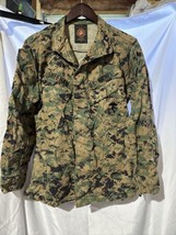 USMC Men&#39;s Woodland Marpat Camo Digital Jacket Blouse Marine Small Short... - $24.74