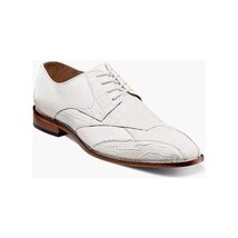 Stacy Adams Tristano Modified Bike Toe Oxford Shoes White 25694-100 image 15