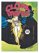 Marvel Universe Series 1 Sticker #18 Cloak &amp; Dagger 1986 Comic Images NEAR MINT - £6.15 GBP