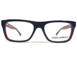 Dolce &amp; Gabbana DG3205 1872 Petite Brille Rahmen Blau Rot Quadratisch 47... - £59.35 GBP