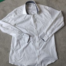 Twillory Shirt Mens Large 16.5 34/35 White Flip cuff Long Button Up  Saf... - $25.74