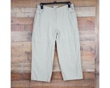 Sportif Convertible Pants Womens Size 14 100% Cotton Beige TC18 - $10.39
