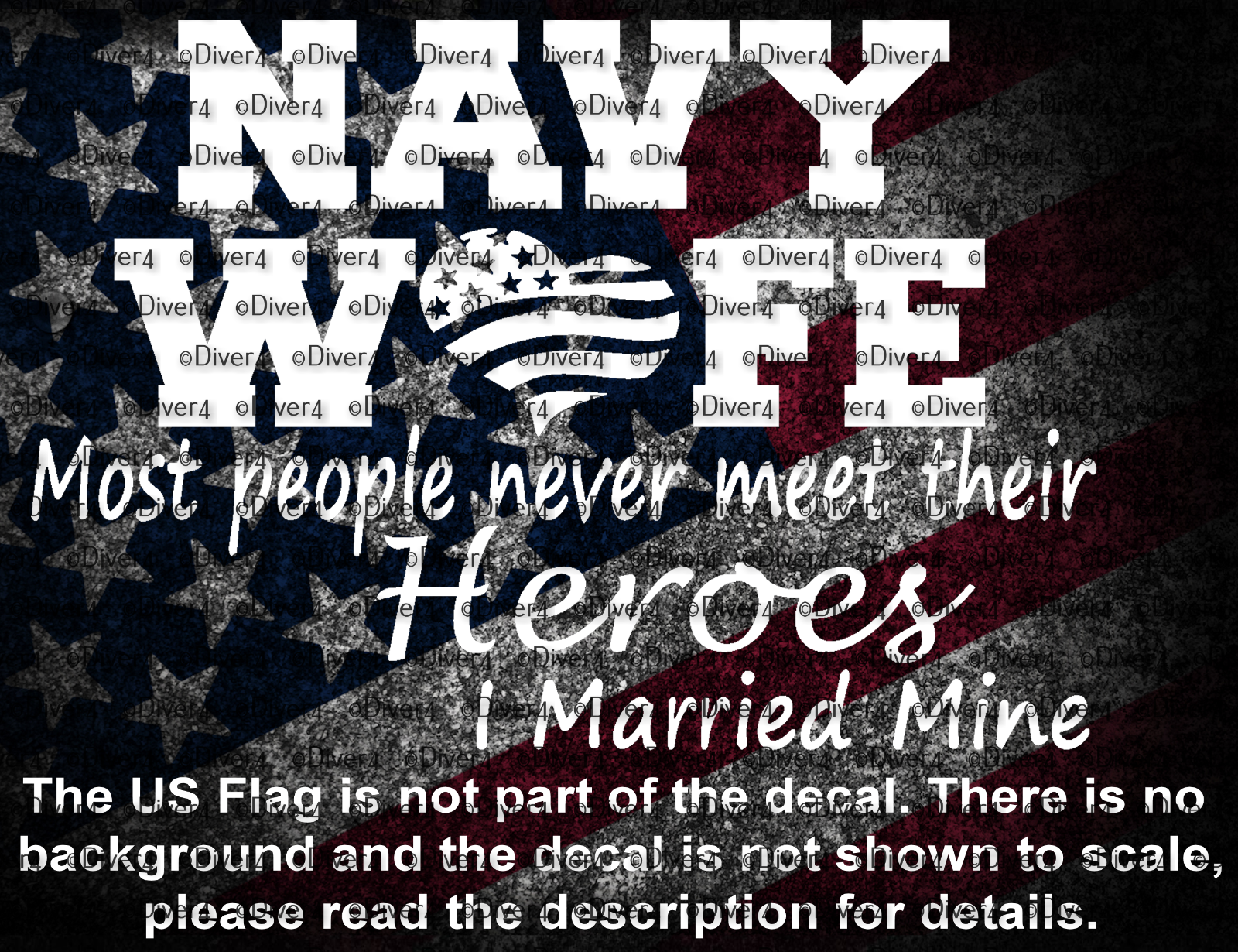 Navy Wife Most People Never Meet Their Heroes I Married Mine US Made - $6.23+