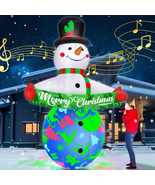 12FT Giant Christmas Inflatables Snowman Decorations Built-In Music &amp; 36... - $1,708.79 MXN