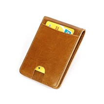 RFID Blocking Genuine Leather Short Man Wallet Mini Women Money Bag Cowhide Men&#39; - £56.50 GBP