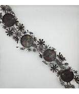 Vtg Metal Brutalist Flower Pillar Candle Holder Centerpiece 28"x 5" Bras... - $92.95